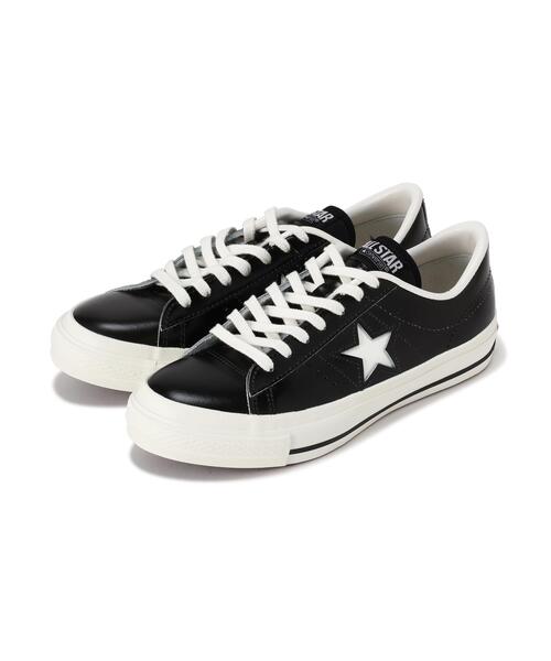 CONVERSE(コンバース)の「《CONVERSE》ONE STAR J / ワンスター / コンバース(スニーカー・レディース・ブラック/ホワイト・5.5/6/5/6.5/4.5)」の1枚目の写真