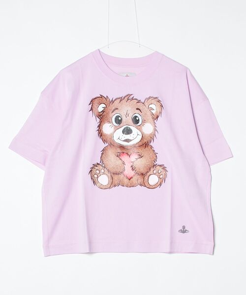 Vivienne Westwood MAN（ヴィヴィアンウエストウッドマン）の「HALFTONE BEAR SHORT T-SHIRT（Tシャツ/カットソー・メンズ・ホワイト/ブラック/パープル・FREE）」の3枚目の写真