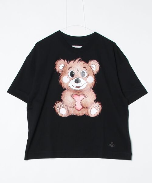 Vivienne Westwood MAN（ヴィヴィアンウエストウッドマン）の「HALFTONE BEAR SHORT T-SHIRT（Tシャツ/カットソー・メンズ・ホワイト/ブラック/パープル・FREE）」の2枚目の写真
