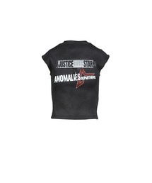 Anomalies Department（アノマリーズディパートメント）の「DISTRESSED PRINT HIGH NECK SHORT SLEEVE T-SHIRT（Tシャツ/カットソー）」