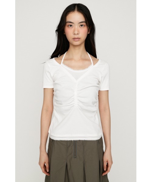SLY（スライ）の「LAYERED LIKE CUT S/S TOPS レイヤードライクカット