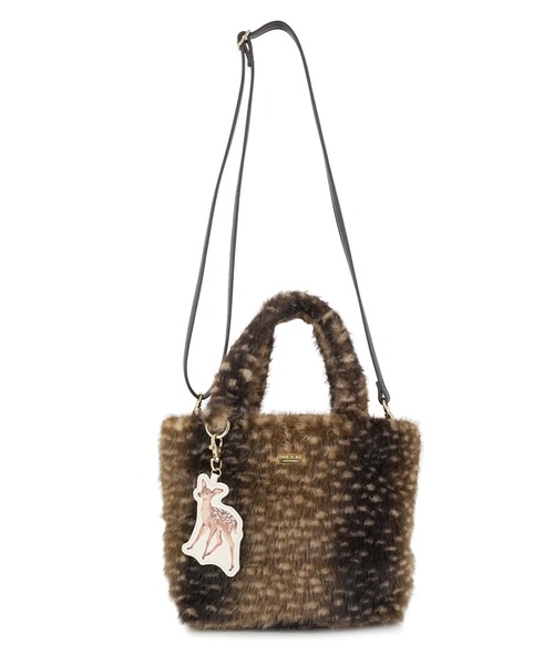 PAUL & JOE ACCESSOIRES(ポールアンドジョーアクセソワ)の「PAUL & JOE ACCESSOIRES (ポール&ジョーアクセソワ)2WAYファートートバッグ PJA-B1502 FUR ANIMAL(トートバッグ・レディース・ベージュ/ブラウン・FREE)」の14枚目の写真