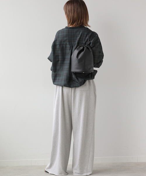 JOURNAL STANDARD relume（ジャーナルスタンダード　レリューム）の「ライトスウェットボリュームパンツ（スウェットパンツ・レディース・ブラック/グレー・FREE）」の11枚目の写真