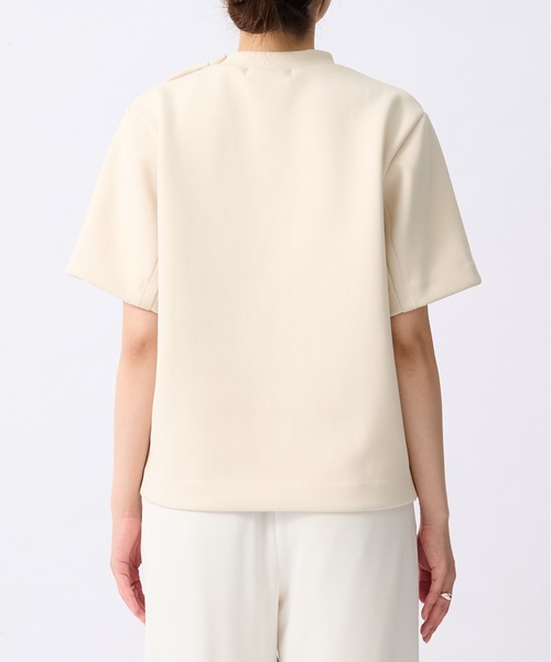TOGA（トーガ）の「【TOGA PULLA/トーガプルラ】Bonding jersey T-shirt/ボンディングジャージTシャツ（Tシャツ/カットソー・レディース・オフホワイト・36）」の5枚目の写真