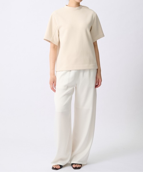 TOGA（トーガ）の「【TOGA PULLA/トーガプルラ】Bonding jersey T-shirt/ボンディングジャージTシャツ（Tシャツ/カットソー・レディース・オフホワイト・36）」の2枚目の写真