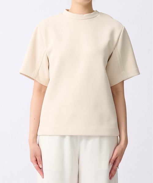 TOGA（トーガ）の「【TOGA PULLA/トーガプルラ】Bonding jersey T-shirt/ボンディングジャージTシャツ（Tシャツ/カットソー・レディース・オフホワイト・36）」の3枚目の写真