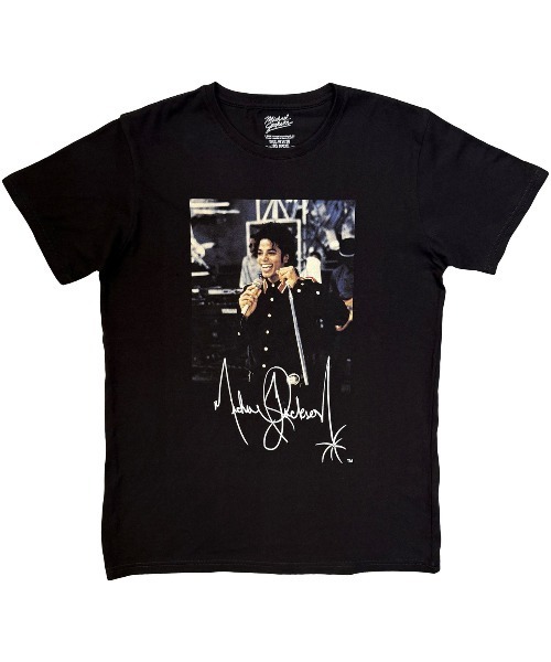 THRIFTY LOOK(スリフティールック)の「THRIFTY LOOK スリフティルック / THRIFTY"MICHAEL JACKSON"TEE(Tシャツ/カットソー・メンズ・ブラック系1/ブラック/ブラック系2/ブラック系3・X-LARGE/LARGE/MEDIUM)」の1枚目の写真