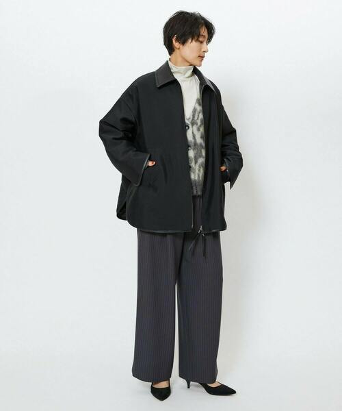 feerique(フィーリック)の「feerique ブライトツイル中綿ダブルジップコート(その他アウター・レディース・ブラウン/ブラック・2)」の6枚目の写真