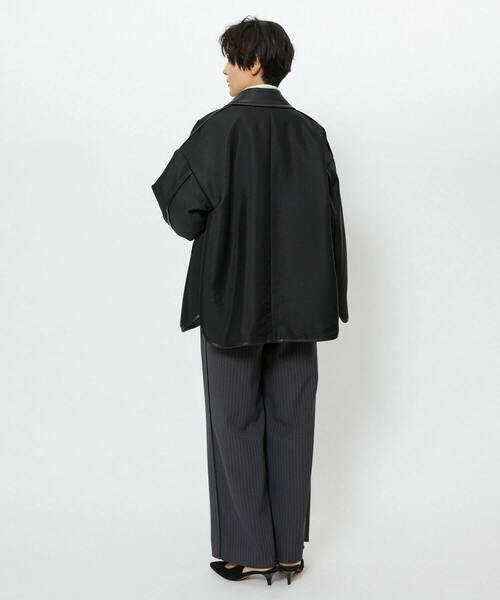 feerique(フィーリック)の「feerique ブライトツイル中綿ダブルジップコート(その他アウター・レディース・ブラウン/ブラック・2)」の8枚目の写真