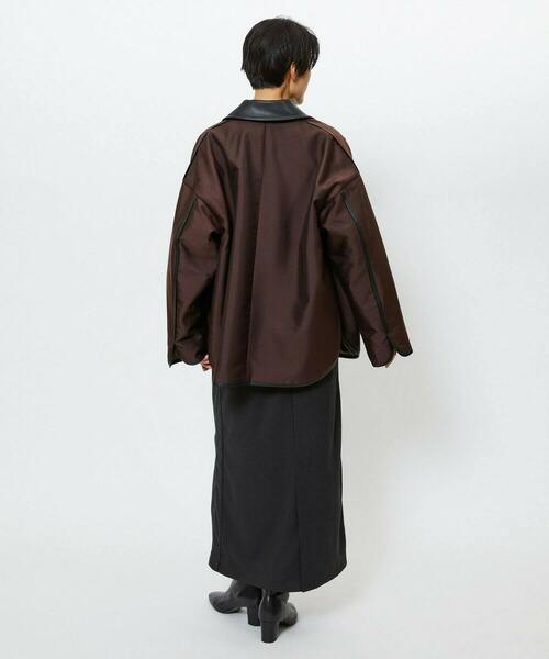 feerique(フィーリック)の「feerique ブライトツイル中綿ダブルジップコート(その他アウター・レディース・ブラウン/ブラック・2)」の18枚目の写真