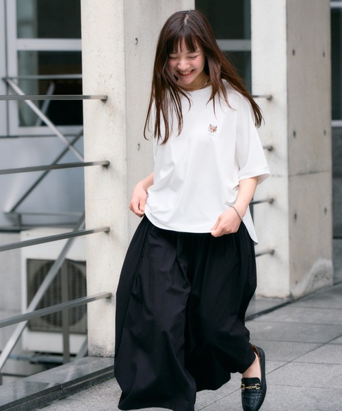 meeny miny(ミーニーマイニー)の「【旭山動物園応援商品】キタキツネフェイスTシャツ(Tシャツ/カットソー・レディース・ホワイト/ブラック・S-M/M-L)」の11枚目の写真