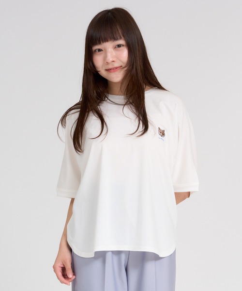 meeny miny(ミーニーマイニー)の「【旭山動物園応援商品】キタキツネフェイスTシャツ(Tシャツ/カットソー・レディース・ホワイト/ブラック・S-M/M-L)」の15枚目の写真