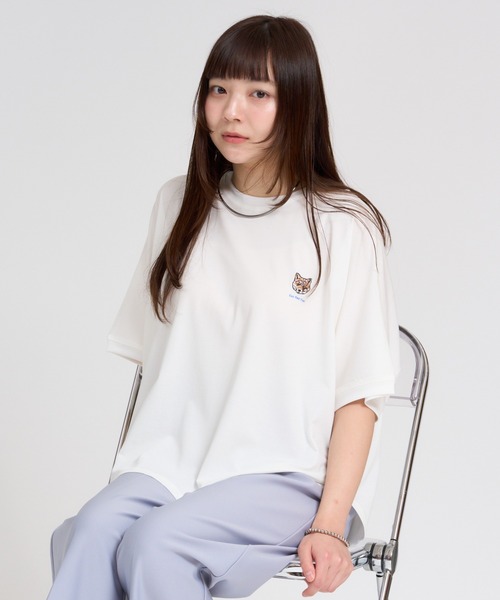 meeny miny(ミーニーマイニー)の「【旭山動物園応援商品】キタキツネフェイスTシャツ(Tシャツ/カットソー・レディース・ホワイト/ブラック・S-M/M-L)」の21枚目の写真