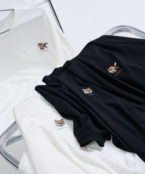 meeny miny(ミーニーマイニー)の「【旭山動物園応援商品】キタキツネフェイスTシャツ(Tシャツ/カットソー・レディース・ホワイト/ブラック・S-M/M-L)」の6枚目の写真