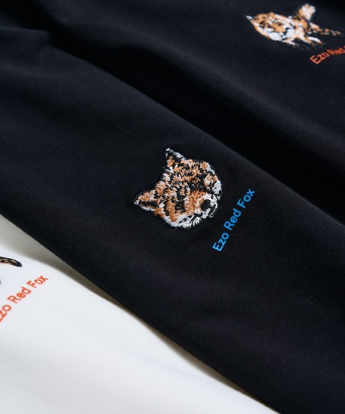 meeny miny(ミーニーマイニー)の「【旭山動物園応援商品】キタキツネフェイスTシャツ(Tシャツ/カットソー・レディース・ホワイト/ブラック・S-M/M-L)」の9枚目の写真