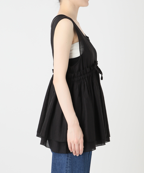 B.C STOCK（ベーセーストック）の「《2枚セット》手洗い可 / 2WAYギャザーペプラムブラウスセット（シャツ/ブラウス・レディース・ブラック系その他/ブラウン・FREE）」の16枚目の写真