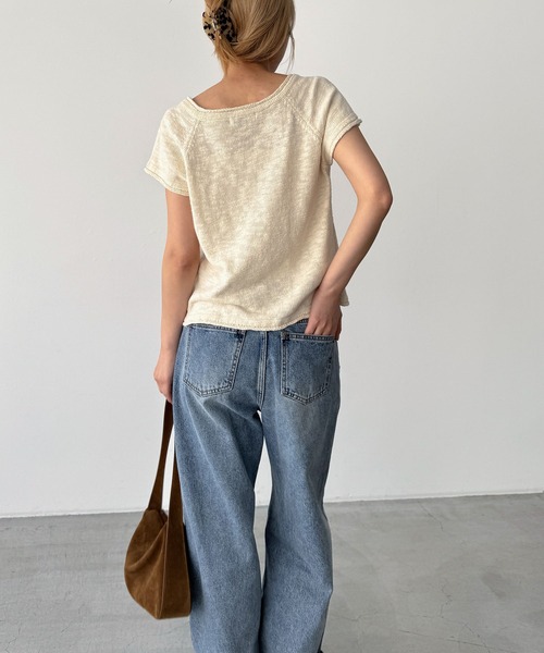 CANAL JEAN(キャナルジーン)の「El mar スラブワンボタンニットカーディガン(カーディガン/ボレロ・レディース・キナリ・ONE SIZE)」の4枚目の写真