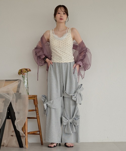 mideal(マイディール)の「drost sleeve sheer shirt / ドロストスリーブシアーシャツ(シャツ/ブラウス・レディース・オレンジ/ベビーピンク/パープル・FREE)」の21枚目の写真