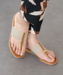 ITALIAN SHOEMAKERS（イタリアンシューメーカー）の「【ITALIAN SHOEMAKERS】メタルアクセントトングサンダル(962338)（サンダル）」