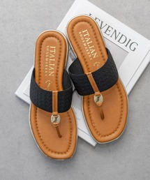ITALIAN SHOEMAKERS（イタリアンシューメーカー）の「【ITALIAN SHOEMAKERS】メタルアクセントトングサンダル(962338)（サンダル）」