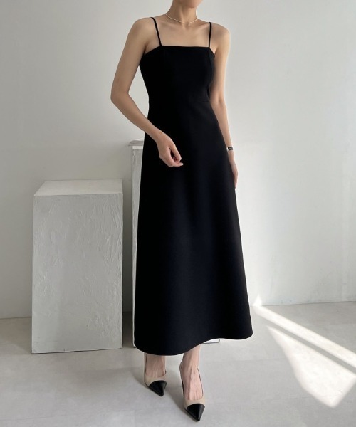 YUGA(ユーガ)の「YUGA_YGMC Korean-style Camisole dress(ワンピース・レディース・オフホワイト/ブラック・S/M)」の9枚目の写真