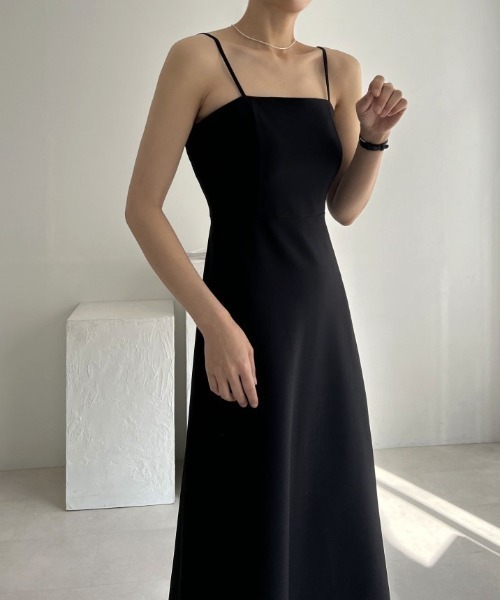 YUGA(ユーガ)の「YUGA_YGMC Korean-style Camisole dress(ワンピース・レディース・オフホワイト/ブラック・S/M)」の15枚目の写真