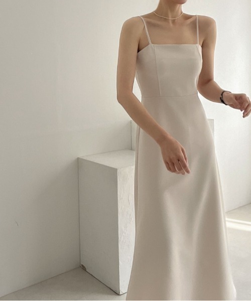 YUGA(ユーガ)の「YUGA_YGMC Korean-style Camisole dress(ワンピース・レディース・オフホワイト/ブラック・S/M)」の18枚目の写真