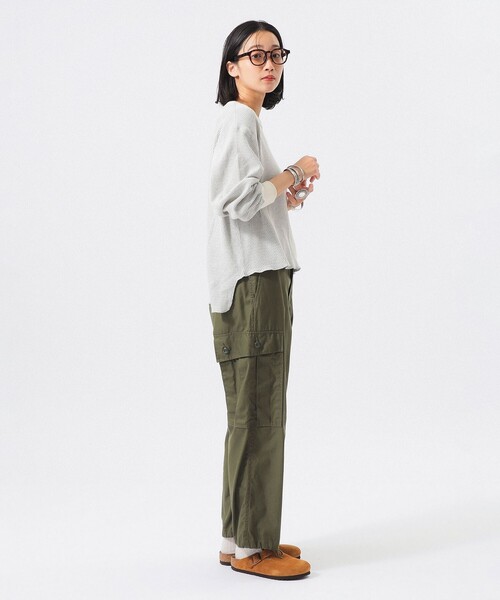 BEAMS BOY（ビームスボーイ）の「ハニカム ロング スリーブ（Tシャツ/カットソー・レディース・レッド/サックスブルー/アイボリー・1/0/2）」の4枚目の写真