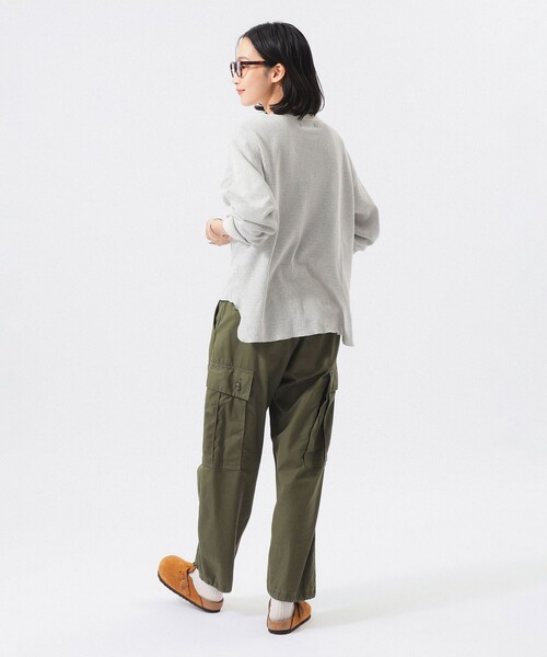 BEAMS BOY（ビームスボーイ）の「ハニカム ロング スリーブ（Tシャツ/カットソー・レディース・レッド/サックスブルー/アイボリー・1/0/2）」の5枚目の写真