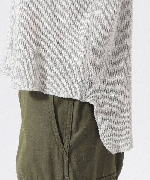 BEAMS BOY（ビームスボーイ）の「ハニカム ロング スリーブ（Tシャツ/カットソー・レディース・レッド/サックスブルー/アイボリー・1/0/2）」の12枚目の写真