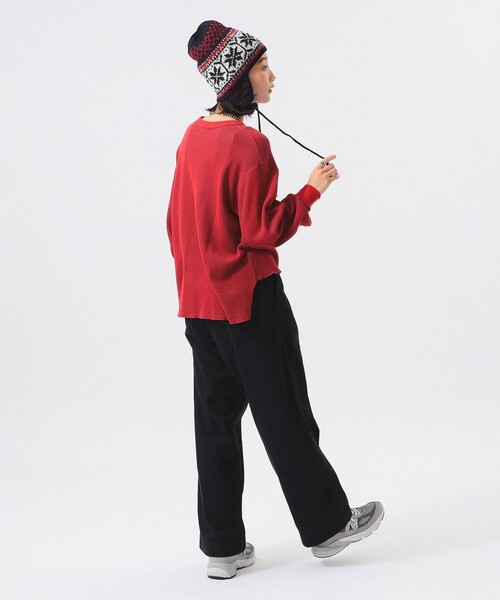 BEAMS BOY（ビームスボーイ）の「ハニカム ロング スリーブ（Tシャツ/カットソー・レディース・レッド/サックスブルー/アイボリー・1/0/2）」の14枚目の写真