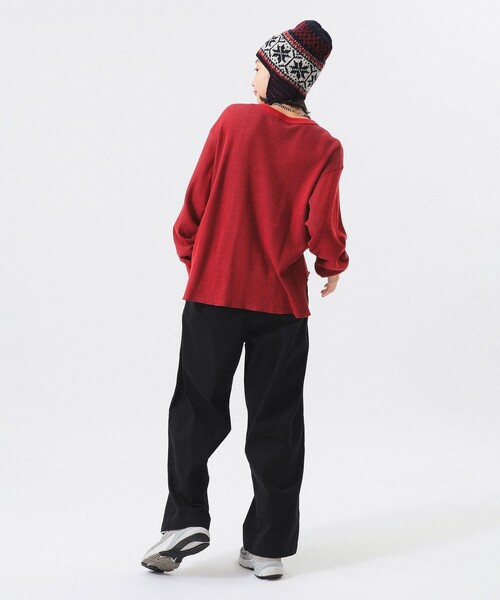 BEAMS BOY（ビームスボーイ）の「ハニカム ロング スリーブ（Tシャツ/カットソー・レディース・レッド/サックスブルー/アイボリー・1/0/2）」の15枚目の写真