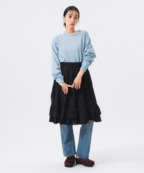 BEAMS BOY（ビームスボーイ）の「ハニカム ロング スリーブ（Tシャツ/カットソー・レディース・レッド/サックスブルー/アイボリー・1/0/2）」の17枚目の写真