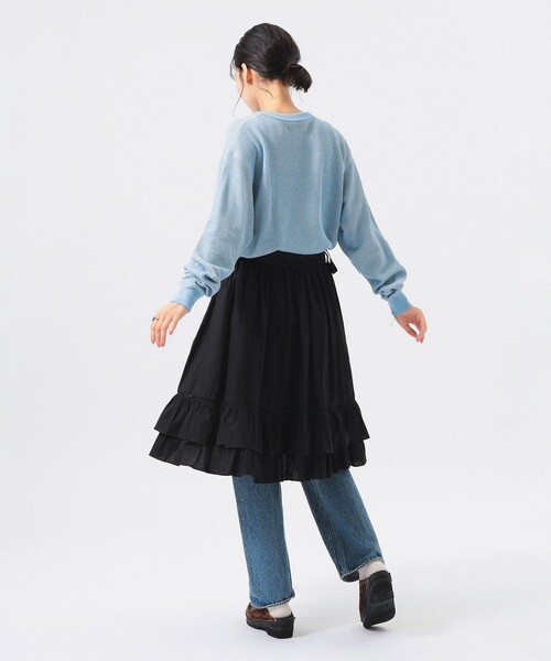 BEAMS BOY（ビームスボーイ）の「ハニカム ロング スリーブ（Tシャツ/カットソー・レディース・レッド/サックスブルー/アイボリー・1/0/2）」の19枚目の写真