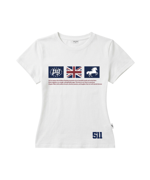 PAGESIISII（ページシシ）の「PGスタープリントスリムフィット半袖Tシャツアイボリー（Tシャツ/カットソー・レディース・その他・MEDIUM/LARGE）」の2枚目の写真
