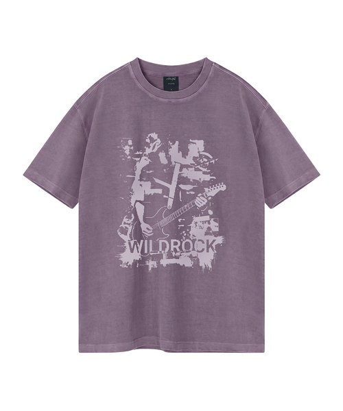 WILDROCK(ワイルドロック)の「リフセッション ピグメントオーバーフィット半袖Tシャツ(Tシャツ/カットソー・メンズ・ピンク/ブルー/チャコール/ライトパープル/ライトグレー/カーキ・SMALL/MEDIUM/LARGE)」の6枚目の写真