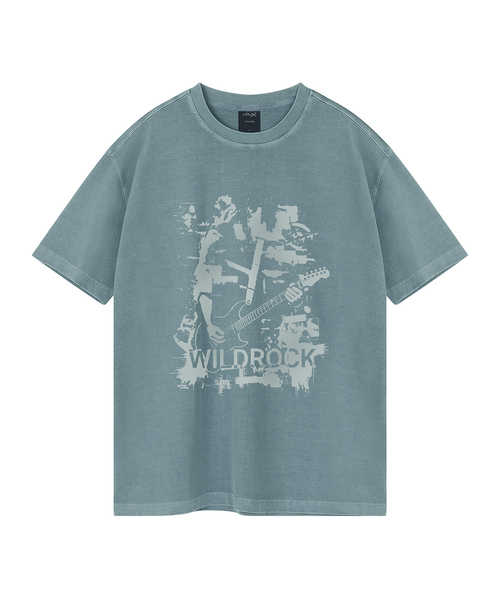 WILDROCK(ワイルドロック)の「リフセッション ピグメントオーバーフィット半袖Tシャツ(Tシャツ/カットソー・メンズ・ピンク/ブルー/チャコール/ライトパープル/ライトグレー/カーキ・SMALL/MEDIUM/LARGE)」の5枚目の写真