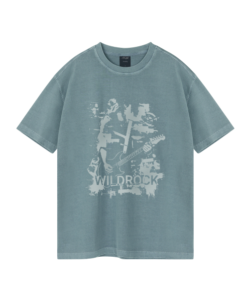 WILDROCK(ワイルドロック)の「リフセッション ピグメントオーバーフィット半袖Tシャツ(Tシャツ/カットソー・メンズ・ピンク/ブルー/チャコール/ライトパープル/ライトグレー/カーキ・SMALL/MEDIUM/LARGE)」の7枚目の写真
