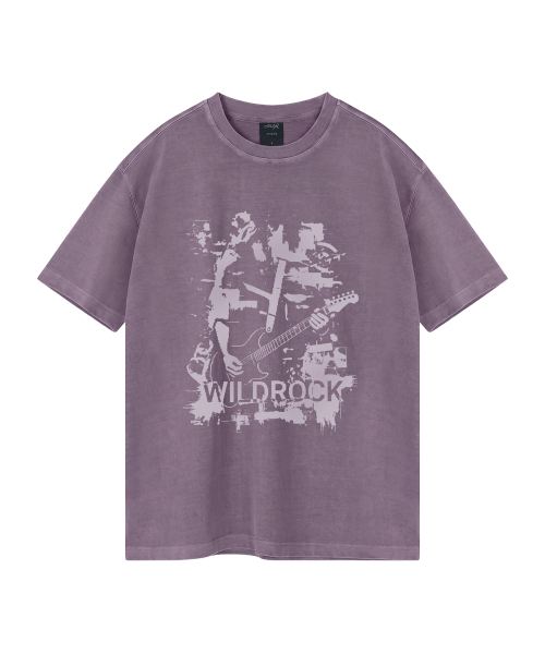 WILDROCK(ワイルドロック)の「リフセッション ピグメントオーバーフィット半袖Tシャツ(Tシャツ/カットソー・メンズ・ピンク/ブルー/チャコール/ライトパープル/ライトグレー/カーキ・SMALL/MEDIUM/LARGE)」の8枚目の写真