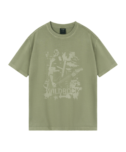 WILDROCK(ワイルドロック)の「リフセッション ピグメントオーバーフィット半袖Tシャツ(Tシャツ/カットソー・メンズ・ピンク/ブルー/チャコール/ライトパープル/ライトグレー/カーキ・SMALL/MEDIUM/LARGE)」の9枚目の写真