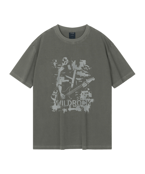 WILDROCK(ワイルドロック)の「リフセッション ピグメントオーバーフィット半袖Tシャツ(Tシャツ/カットソー・メンズ・ピンク/ブルー/チャコール/ライトパープル/ライトグレー/カーキ・SMALL/MEDIUM/LARGE)」の10枚目の写真
