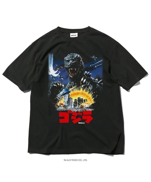 HOMEGAME(ホームゲーム)の「ゴジラ × ホームゲーム【HOMEGAME】半袖Tシャツ 1984 ゴジラ TEE(Tシャツ/カットソー・メンズ・ブラック・XX-LARGE/X-LARGE/LARGE/MEDIUM)」の1枚目の写真