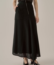AKIRANAKA | 【AKIRANAKA/アキラナカ】Sylvie front drape lace skirt BK(スカート)