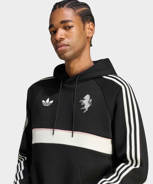 adidas(アディダス)の「ユベントス トリノ OG パーカー / アディダス adidas(パーカー・メンズ・ブラック・XXX-LARGE/XX-LARGE/X-LARGE/LARGE/MEDIUM/SMALL)」の4枚目の写真