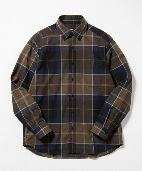 LYLE&SCOTT（ライルアンドスコット）の「2026AW Lyle&Scott/ライルアンドスコット ストライプ/チェック/無地 ボタンダウン長袖シャツ（シャツ/ブラウス・メンズ・ブラック系その他/グレー系その他/グリーン系その他/ブルー系その他/イエロー系その他/レッド系その他・LL/M/L）」の4枚目の写真
