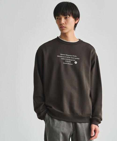 MARMOT（マーモット）の「【別注】＜Marmot＞ Message 長袖 スウェット（スウェット・メンズ・ライトグレー/ダークグレー・M/L/XL）」の2枚目の写真