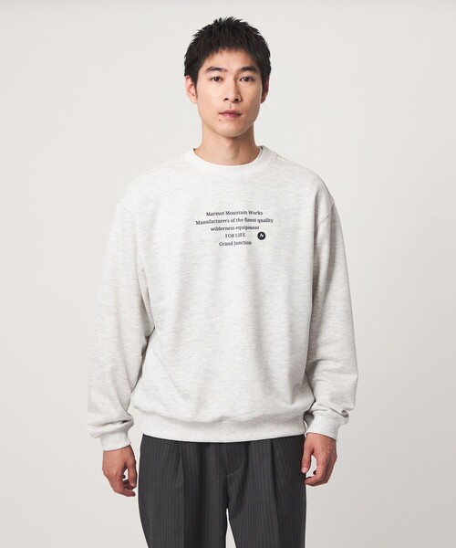 MARMOT（マーモット）の「【別注】＜Marmot＞ Message 長袖 スウェット（スウェット・メンズ・ライトグレー/ダークグレー・M/L/XL）」の6枚目の写真