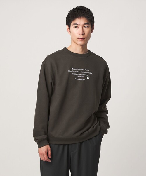 MARMOT（マーモット）の「【別注】＜Marmot＞ Message 長袖 スウェット（スウェット・メンズ・ライトグレー/ダークグレー・M/L/XL）」の9枚目の写真