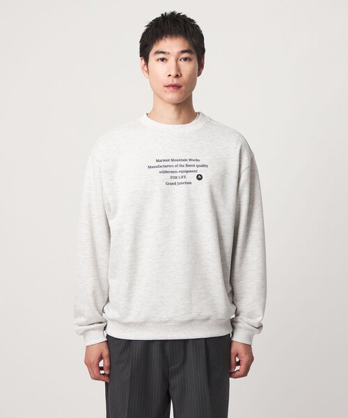 MARMOT（マーモット）の「【別注】＜Marmot＞ Message 長袖 スウェット（スウェット・メンズ・ライトグレー/ダークグレー・M/L/XL）」の12枚目の写真