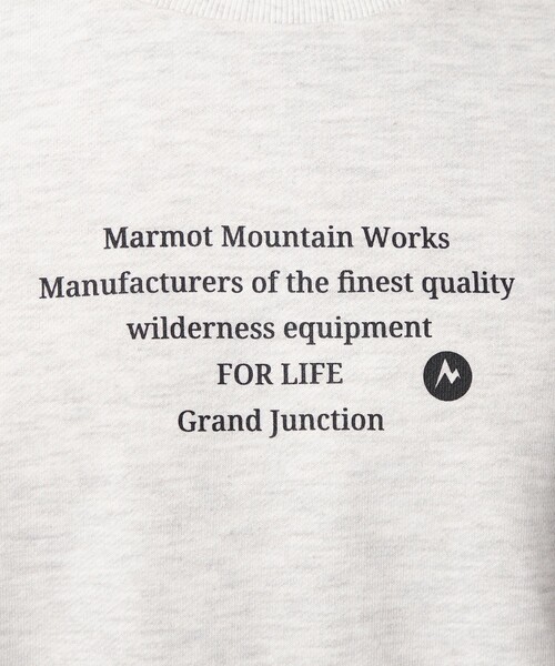 MARMOT（マーモット）の「【別注】＜Marmot＞ Message 長袖 スウェット（スウェット・メンズ・ライトグレー/ダークグレー・M/L/XL）」の20枚目の写真
